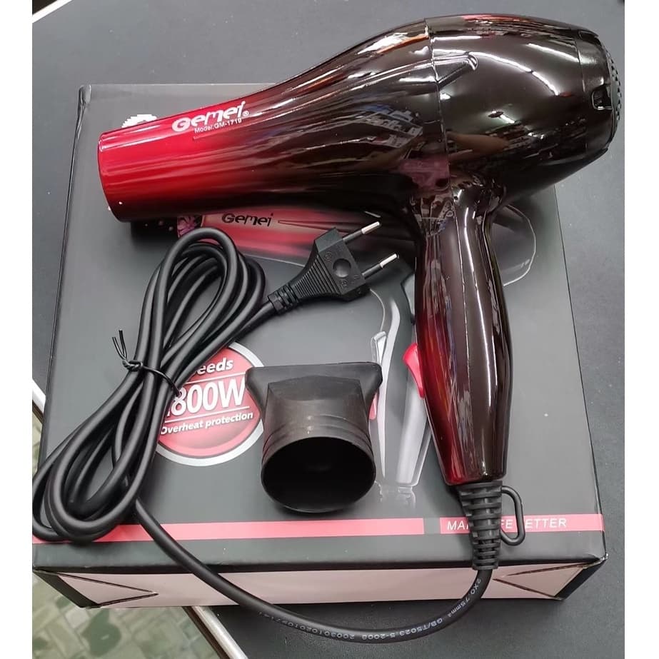 Geemy GM 1719 Professional Hair Dryer for Ladies | 1800 Watts | Ergonomic Design