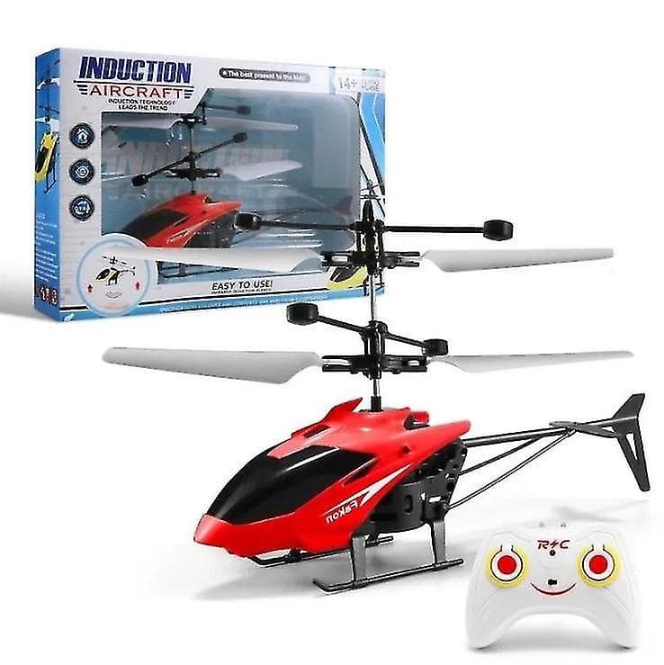 Mini RC Infrared Induction Helicopter with Flashing Lights | Remote-Free Toy Aircraft