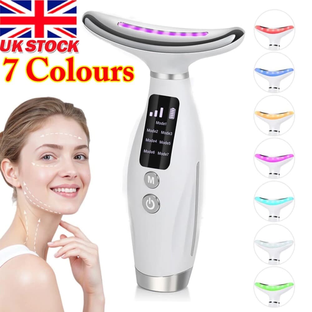 7 Color EMS Face Lifting Massager | LED Photon Therapy | Anti-Aging Device